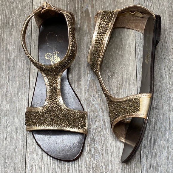 Seychelles Women’s Beaded Open Toe Sandals Leather Ankle Strap Size 7.5 - Picture 5 of 16